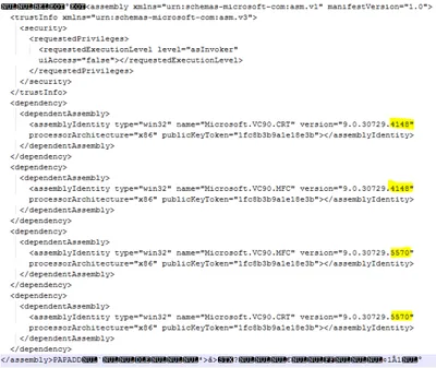 Conflicting runtime versions in a DLLs assembly