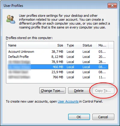 Customizing the Default Profile