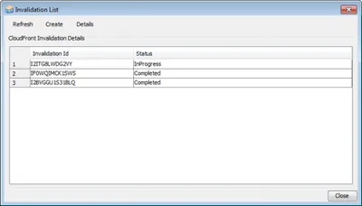 Invalidation List in Bucket Explorer