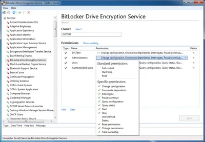 Solved: Disabling the BitLocker Service via GPP Fails