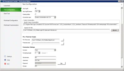 Login VSI: Custom Command Line with CSV File for RDP Connections