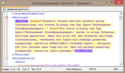 sleepstudy-report.xml with XML formatting error fixed