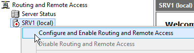 Configure and Enable Routing and Remote Access