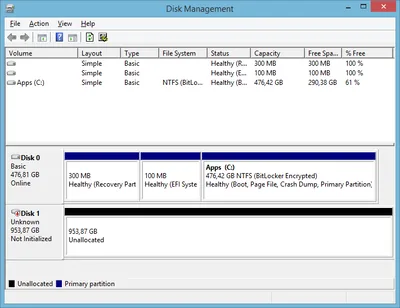 Disk Management - not initialized