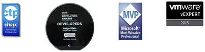Citrix CTP, Microsoft MVP, VMware vExpert and Splunk Revolution awards
