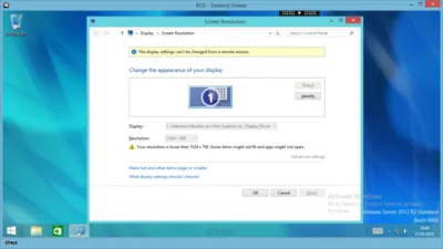 Citrix Desktop Viewer Screen Resolution and Window Size