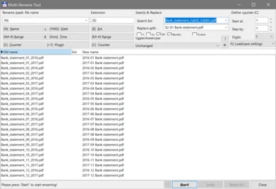 Renaming Multiple Files With Regular Expressions in Total Commander