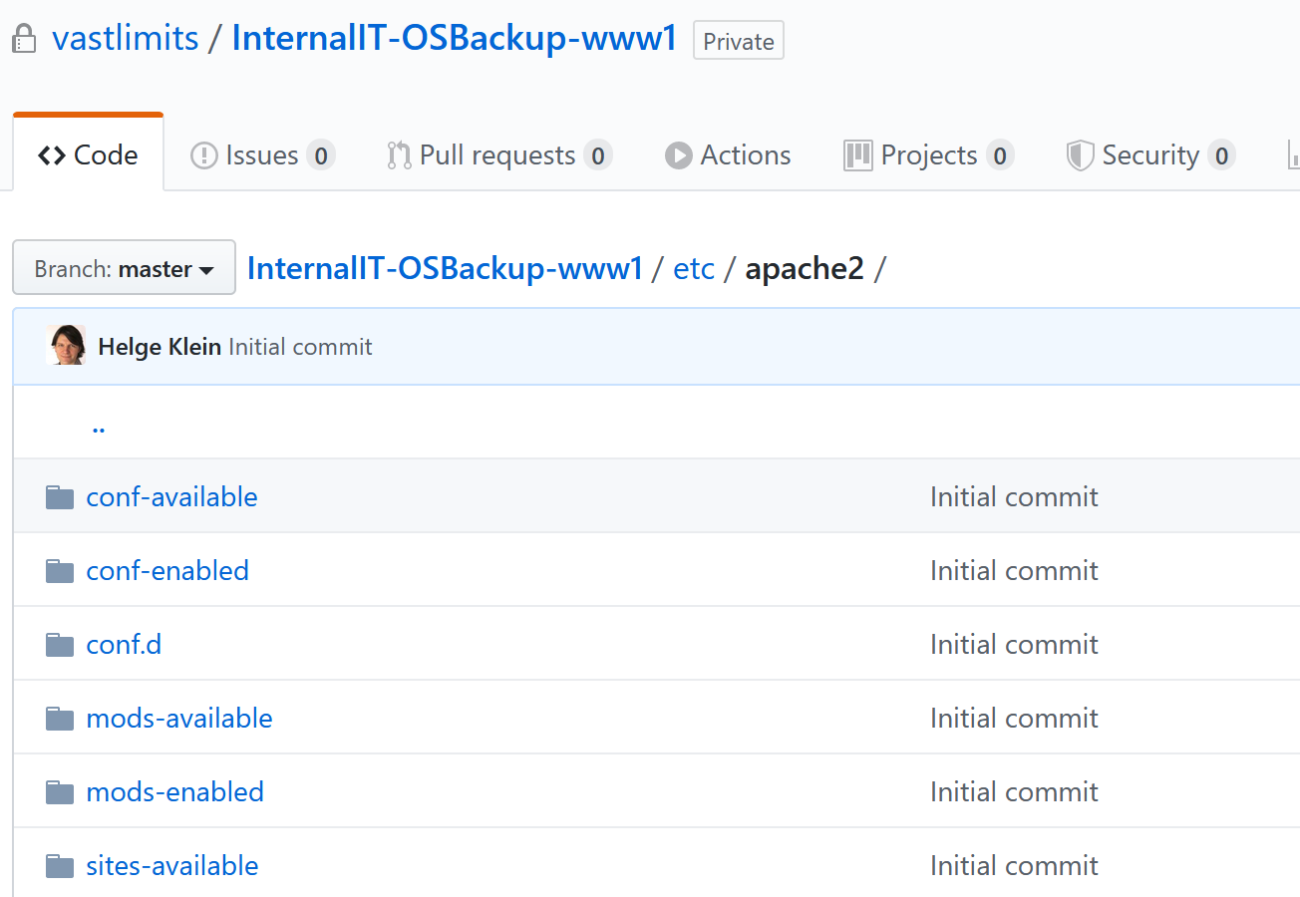 Linux Config File Version Control & Backup on GitHub