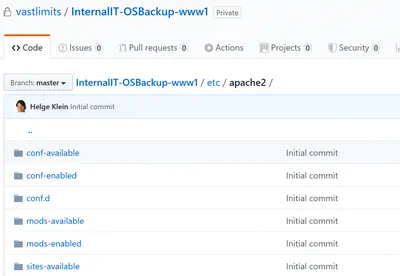 Linux Config File Version Control & Backup on GitHub