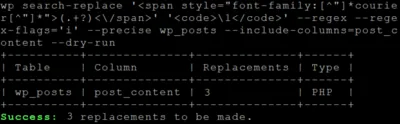 Regex Search & Replace in WordPress Posts With WP-CLI