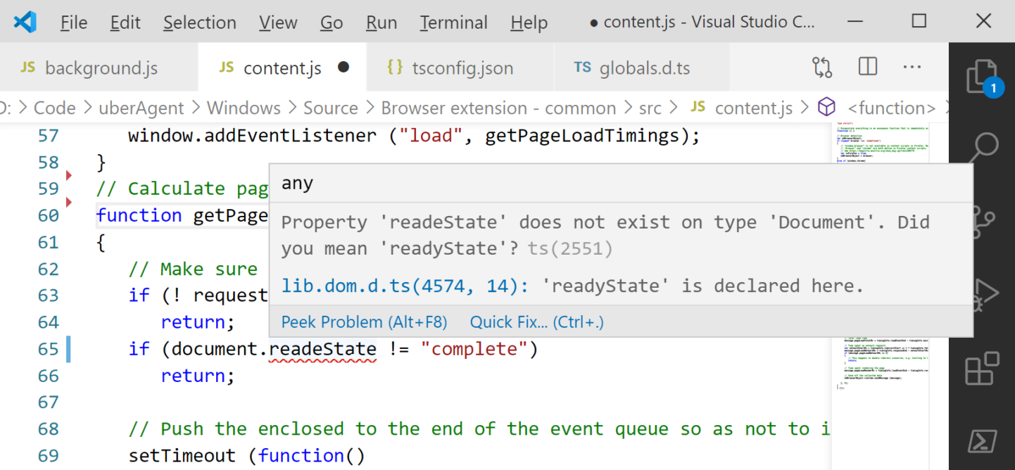 JavaScript Development with Type Checking in VS Code