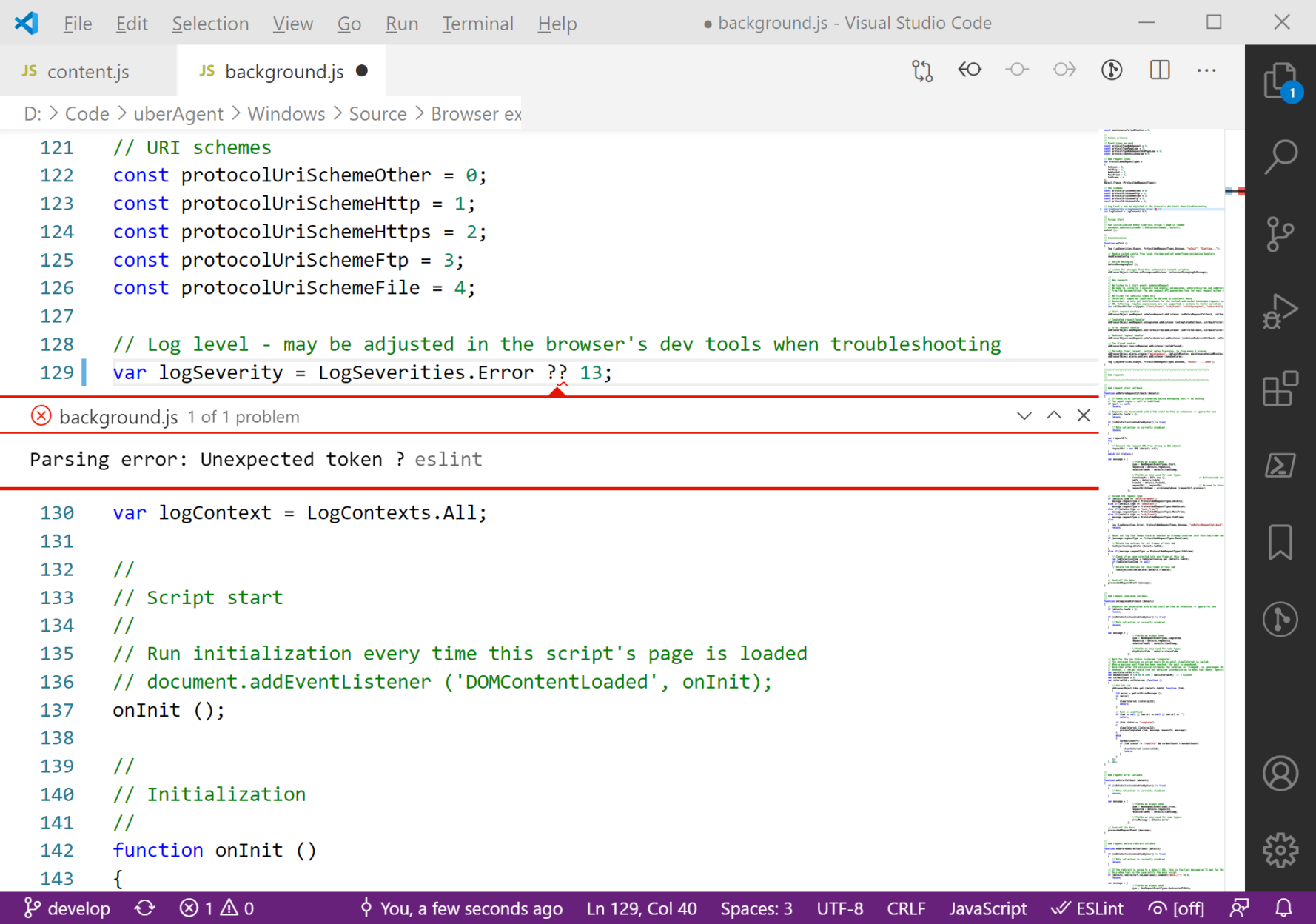 JavaScript Linting (Static Code Analysis) in VS Code