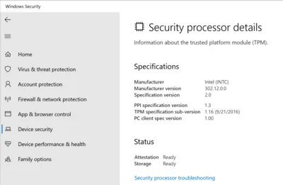 How to Check the TPM Status & Enable the CPU's fTPM/PTT