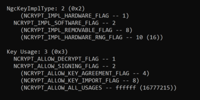 Checking Windows Hello Key Storage: TPM or Software?