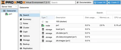 Installing Proxmox as Docker Host on Intel NUC Home Server