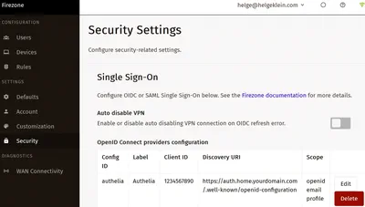 Firezone: WireGuard VPN With User Self-Service Portal & SSO