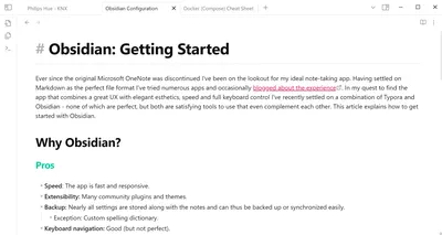 Obsidian: Getting Started With the Markdown Note-Taking App