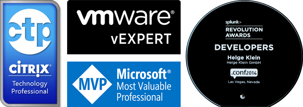 Helge Klein - Citrix CTP, Microsoft MVP, VMware vExpert, Splunk Revolution 980x347