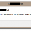Error Connecting to C$: Device Attached to the System is not Functioning A device attached to the system is not functioning - 2