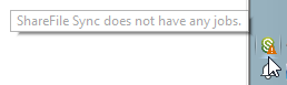 Citrix ShareFile Sync - no sync jobs