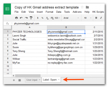 gmail extract email addresses