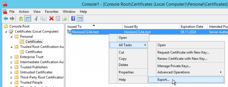 VMware Horizon in a Lab: Getting Rid of SSL Errors • Helge Klein