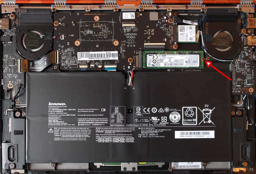 Замена hdd на ssd lenovo yoga 2