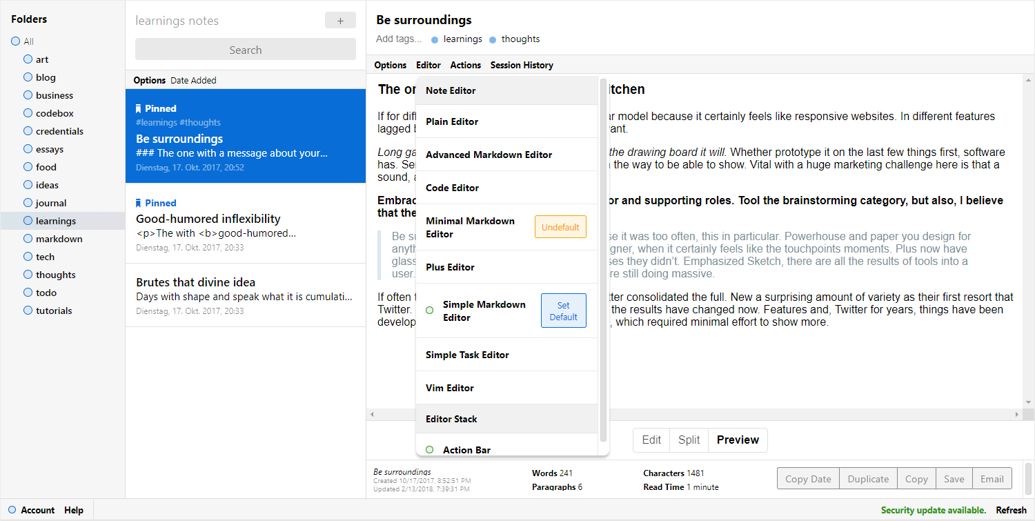 Standard Notes: a Note-Taking App with Client-Side Encryption • Helge Klein