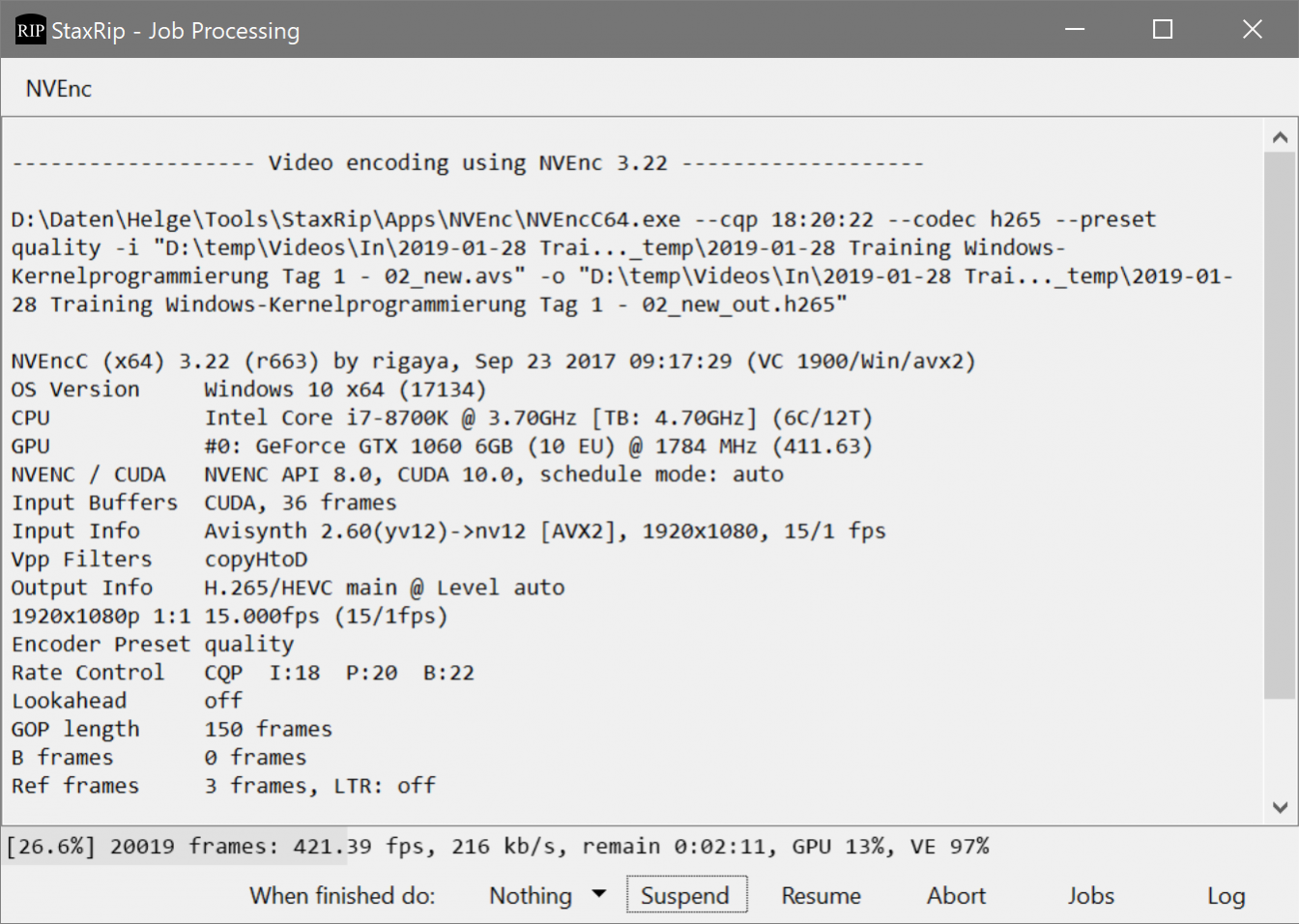 HardwareEncode Video in H.265 with Free Tools to Save Disk Space